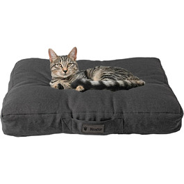 Ортопедична подушка для собак та котів, з Memory Foam, маленька, антрацитова, водонепроникна, для суглобів