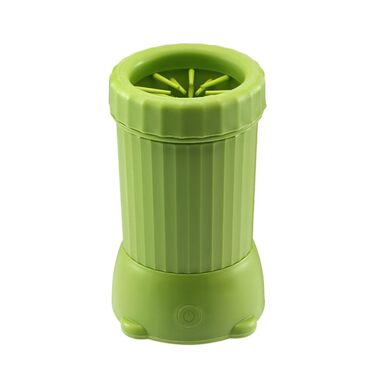 Автоматичний мийник лап для собак, USB, для дому та прогулянок, зелений