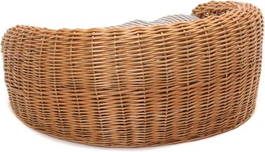 Кругле ліжко для собак та котів Tier Bett Prince з плетіння, 57x42 см