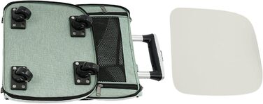 Сумка-рюкзак для собак і котів Soudesileim 2-в-1 з візком, до 9 кг, зелена