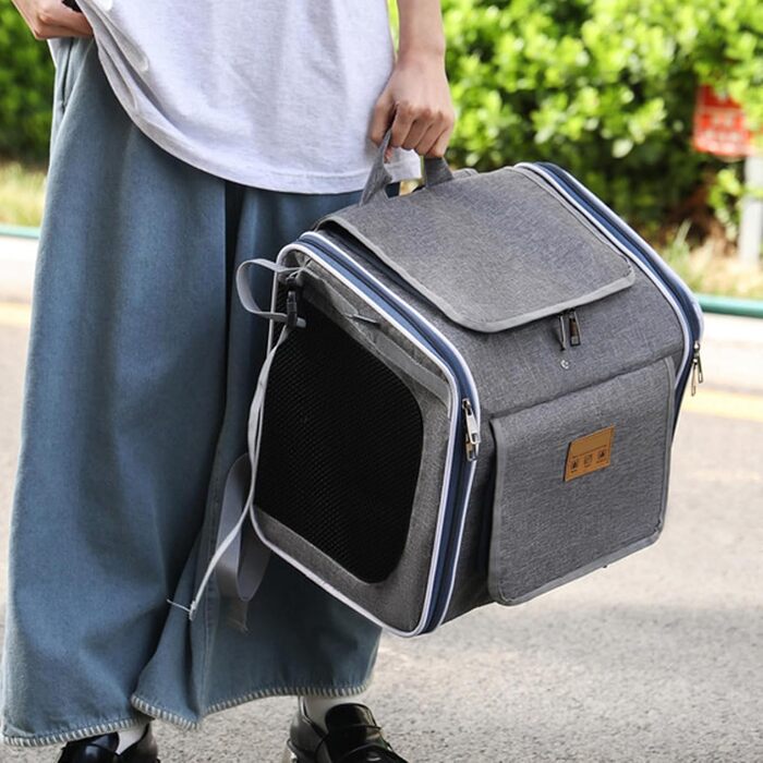 Велосипедний кошик для собак, переносна та складна сумка-переноска для собак - для безпечних прогулянок, подорожей та сімейних велопоїздок