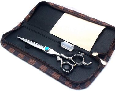 Професійна ножиця для грумінгу тварин 7-8 дюймів, з нержавіючої сталі, пряма, для салонів та грумерів