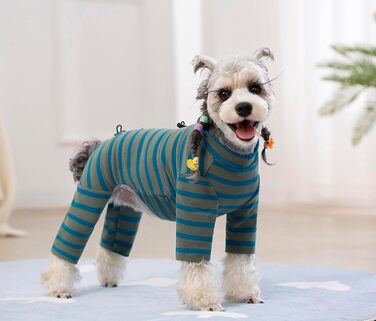 Зимовий теплий пуховик для собак, бавовна, смугастий, регульований, світловідбиваючий, для малих та великих собак, сірий, розмір M, білий (XL, блакитний)