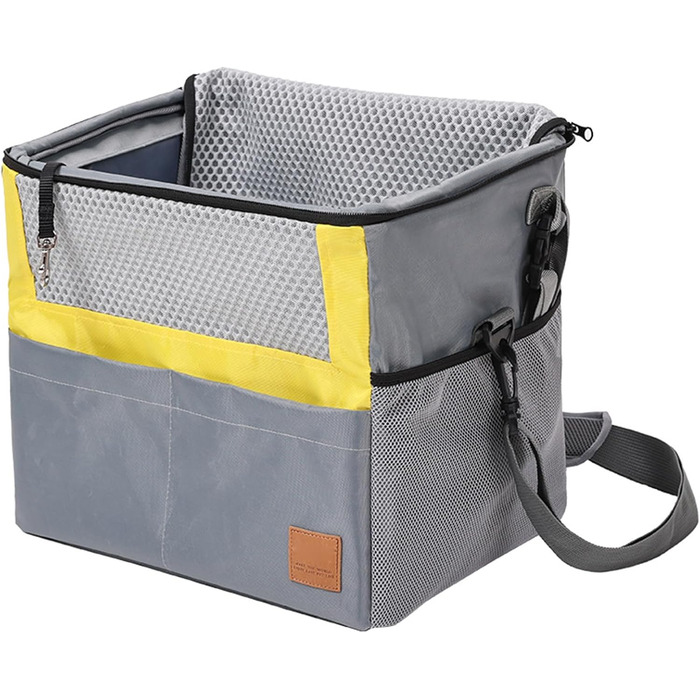 Велосипедний кошик для собак Greabuy, переноска для тварин, сітчаста накидка, захист плеча, безпечний та зручний для котів та маленьких собак