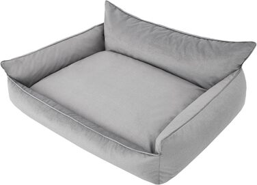 Ліжко для собак, лежанка для тварин, килимок для собак, ліжко-кімнат, матрац для собак, диван для тварин, матрац, XXXL - 132 x 106 см, графіт, екологічний розмір: XXXL - 132 x 106 см