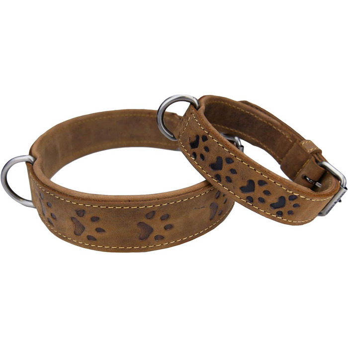 Нашийник для собак Greenburry Vintage з натуральної шкіри, 55 см, розмір M