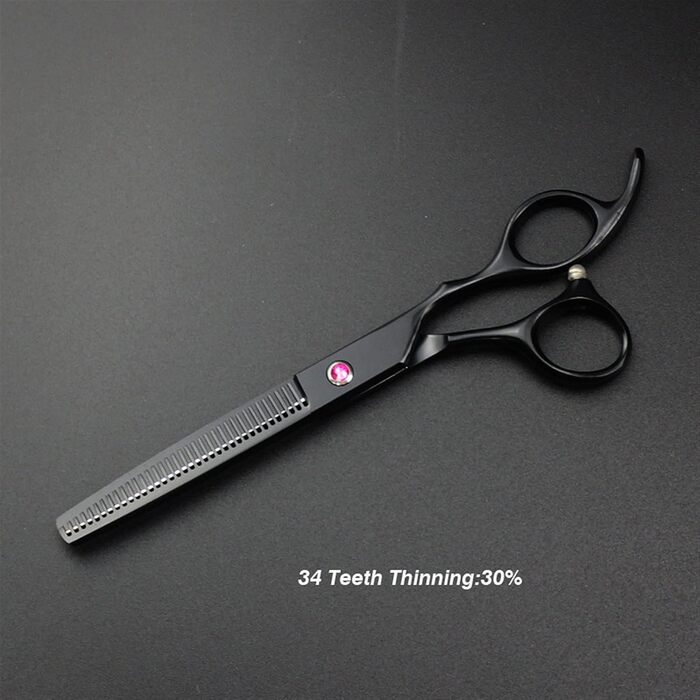 Професійна шерстьостригальна ножиці для собак: 4-частинний набір + гребінець (пряма, фінішна, вигнута)