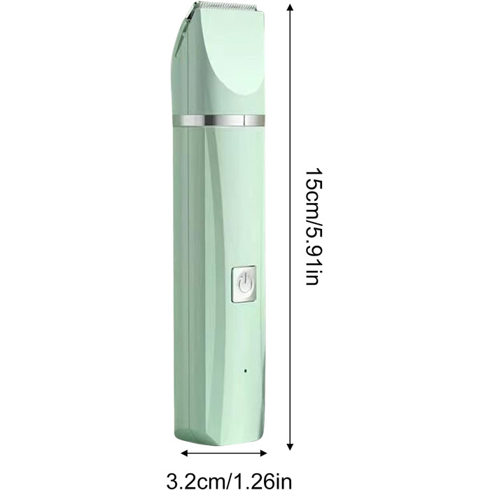 Електричний триммер для собак 4-в-1 безшумний бездротовий для грумінгу, обрізки кігтів та догляду за шерстю, підходить для цуценят, зелений