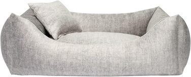 Софа для собак Vogue L 100x80 см, сіра, 5 розмірів, 5 кольорів, лежак, подушка, диван, корзина для собак