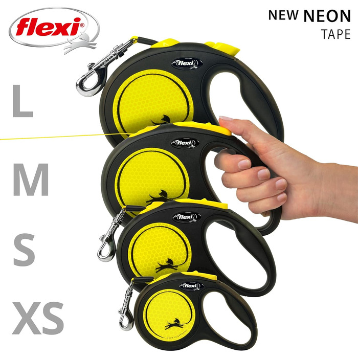 Класична світловідбивна стрічка Neon Reflect M, 4,9 м, чорна/неонова