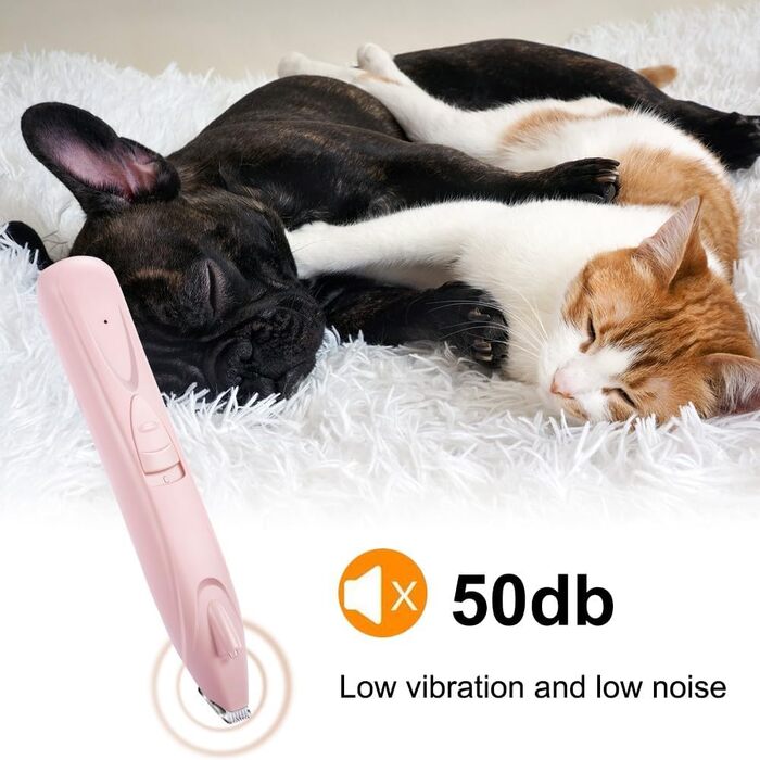 Бездротовий триммер для лап тварин, тиха машинка для собак з LED-підсвіткою, перезаряджувана для собак, котів, лап, очей, вух, обличчя, тіла, зелений