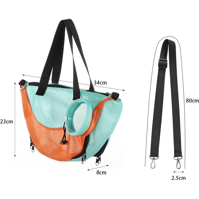 Транспортна сумка для кота/цуценя: переноска для тварин, сумка на плече, сітка, для подорожей, зелена