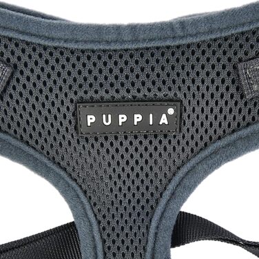 Шлея для собак Puppia Soft Harness RITEFIT сіра, розмір M