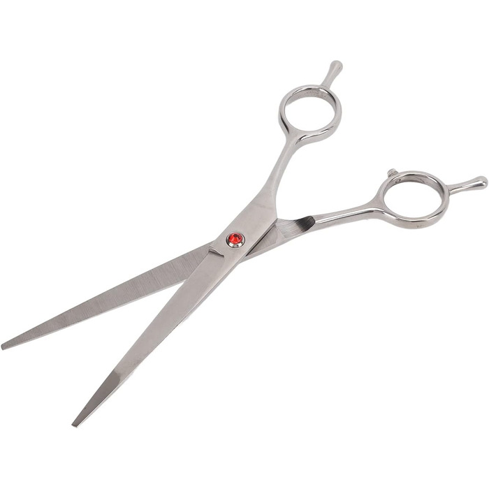 Прямі ножиці для грумінгу собак, ножиці для догляду за шерстю тварин з нержавіючої сталі з демпфером шуму. Прямі ножиці для собак та котів, ножиці для маленьких тварин, кроликів