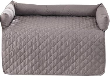 М'яке лежанка для собак та котів, неслизька, водонепроникна, 75 x 120 см (90x135 см), світло-сіра