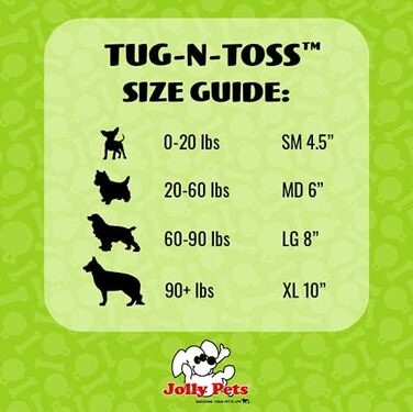 Іграшка для собак Jolly Pets Tug-n-Toss, 15 см, блакитна