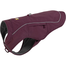 RUFFWEAR Overcoat Fuse: Куртка та шлейка для собак 2-в-1, з флісовою підкладкою, Purple Rain, X-Small