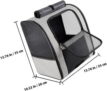 Транспортна сумка для домашніх тварин SHINEOFI з великим об'ємом, дихаюча, рюкзак для котів з практичними кишенями, зручний для подорожей