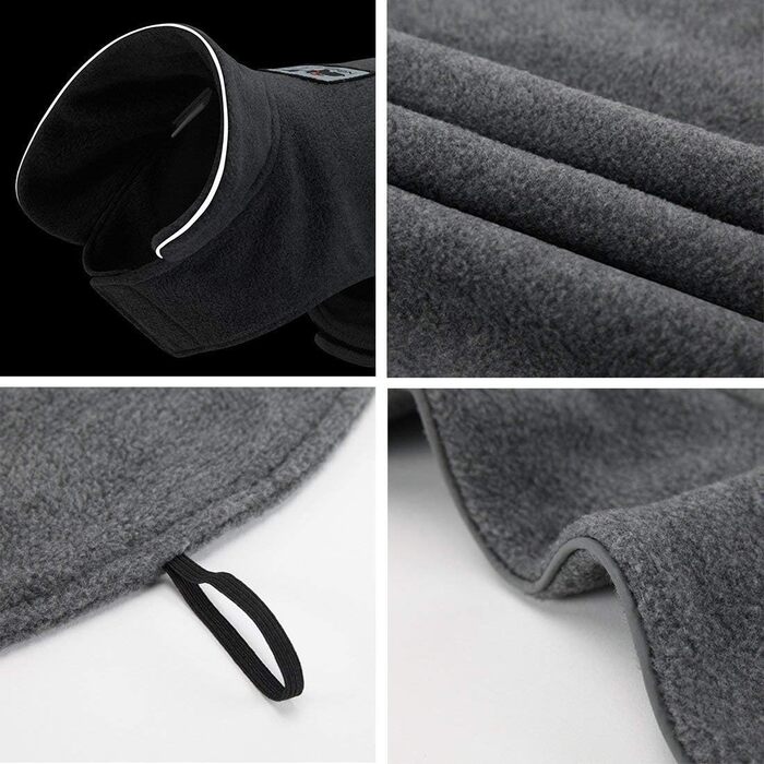 Зимовий теплий одяг для собак: куртка, пуловер, світшот з бавовни сірого кольору, 2XL