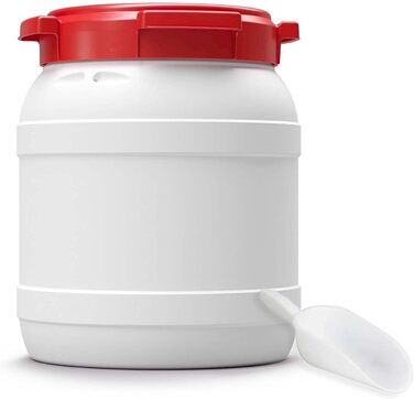 Контейнер для корму DIE BOX FABRIK 15 л з кришкою і совком, HDPE, преміум-якість