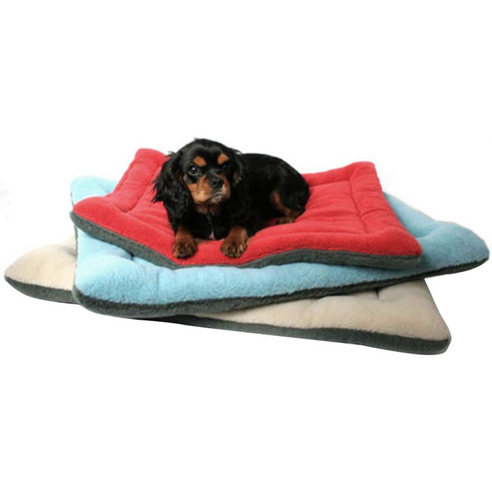 М'яка підстилка для собак та котів з мікроплюшу, червона, розмір L (89x56x4 см)