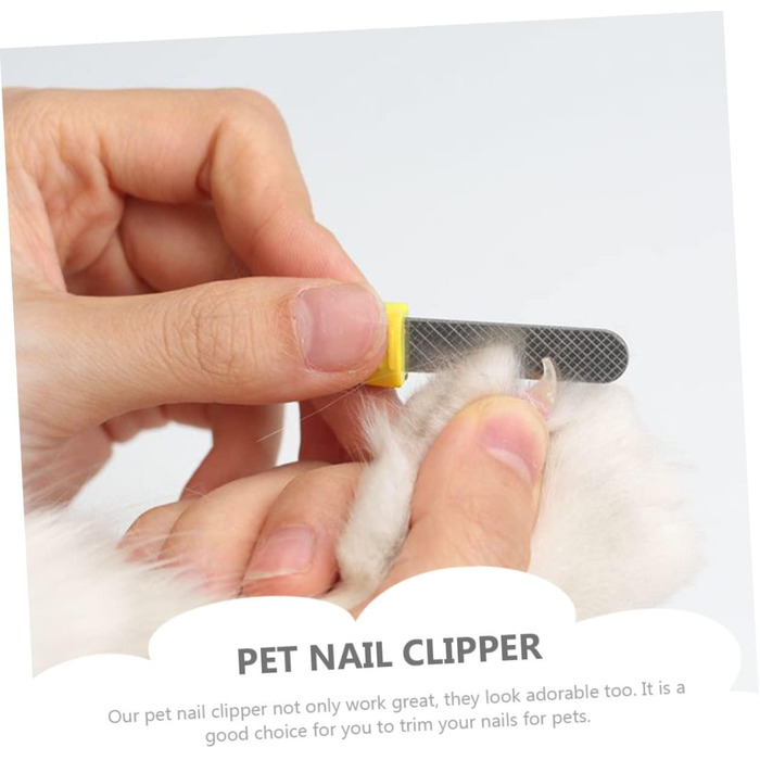 Набір для стрижки кігтів для собак та котів Supvox (набір 3 шт.) - професійний інструмент для догляду за тваринами, нержавіюча сталь, жовтий