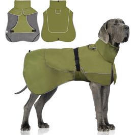 Водонепроникний собачий теплий одяг WUFANC - куртка для собак з регульованою застібкою для всіх сезонів, XL