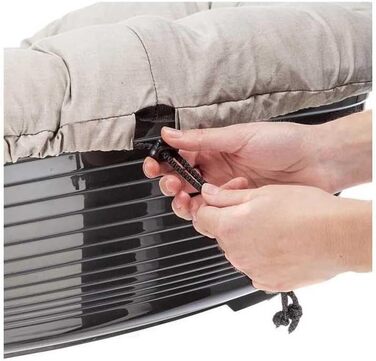 Ліжко для собак Ferplast - зручна лежанка для тварин з пластикового кошика, 114 x 83 x 37 см, сірий колір