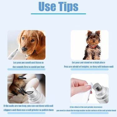 Електричний точило для кігтів собак та котів KrallenSchleifer Pro Set - 2 швидкості, перезаряджається, для великих, середніх та малих порід