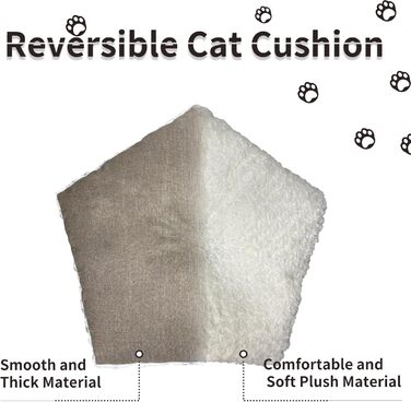 Палатка для тварин Tipi, будиночок для собак та котів з плюшевою подушкою, 60x60x70 см, коричневий