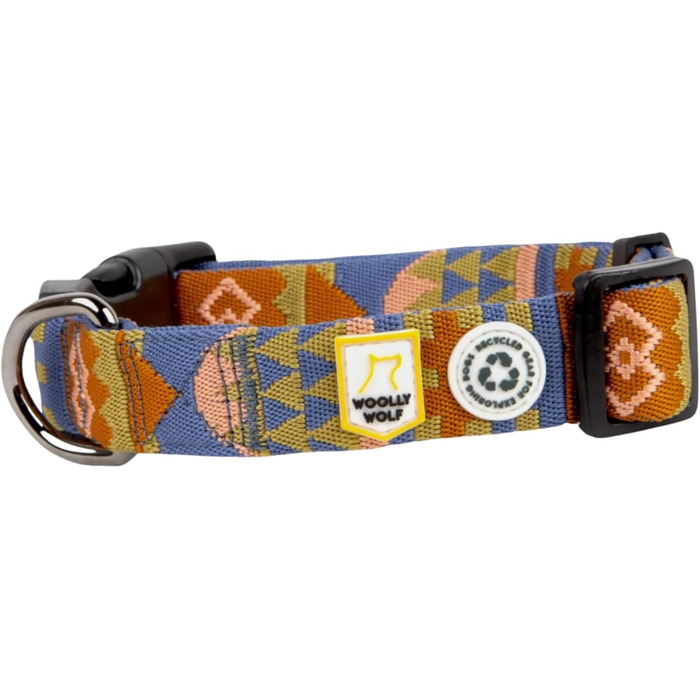 Нашийник для собак середнього розміру Woolly Wolf Nightless Night, розмір M - регульований нашийник з переробленого поліестеру, зручна посадка