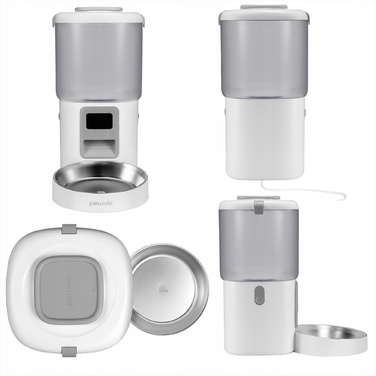 Автоматичний годувальник для сухого корму для собак Peluvio Crispy, 4.5 л