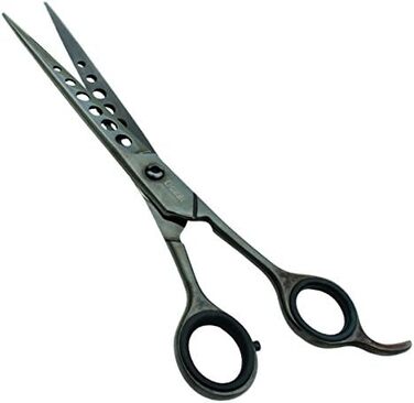 Професійна собача шерсть ножиці з титановою обробкою, 20 см, нержавіюча сталь, з порожнистим заточуванням