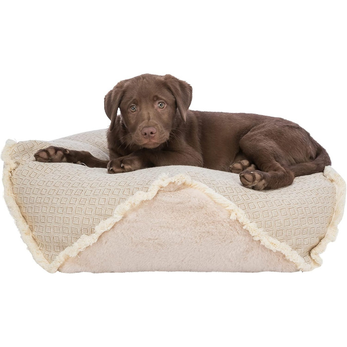 Ліжко для собак та котів TRIXIE Boho, 70x70 см, бежеве - знімний, пральний чохол