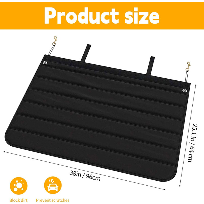 Захист для вантажного відсіку автомобіля, 96 x 64 см, універсальний, від бруду, шерсті тварин, захист для собак