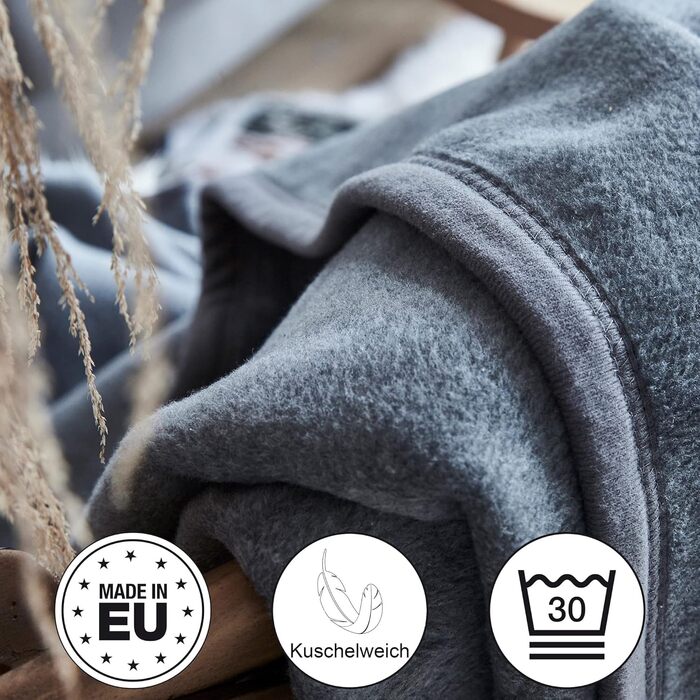 Захист для дивану Ibena Porto, 75x200 см, м'який, зносостійкий, можна прати в машині, тауп, однотонний