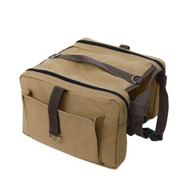 Рюкзак для собак NUOBESTY, регульований, з безпечним ременем, водонепроникний, дихаючий, для подорожей, кемпінгу, хакі