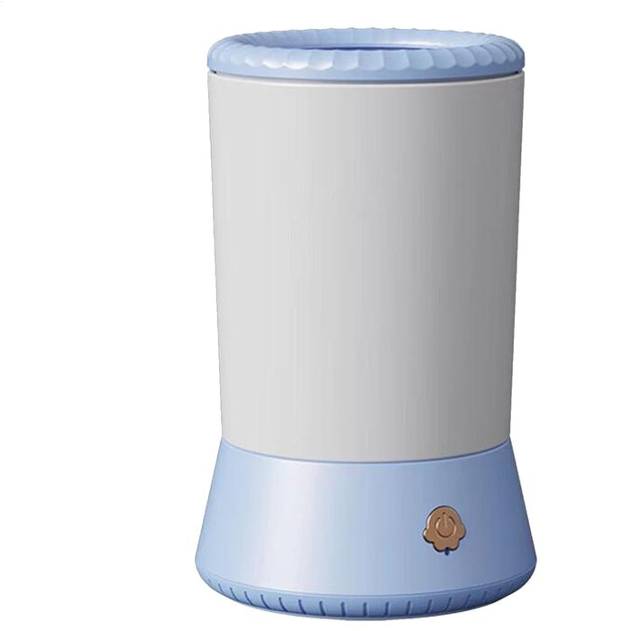 Миска для миття лап домашнім тваринам, мийка для лап собак | Силіконовий очищувач лап для маленьких, середніх та великих собак, вологостійка миска, м'яка щітка, блакитно-білий колір