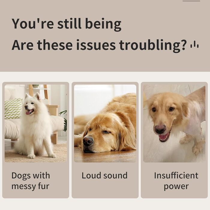 Набір для догляду за шерстю собак 4-в-1 | Тример для собак, котів, цуценят | Білий