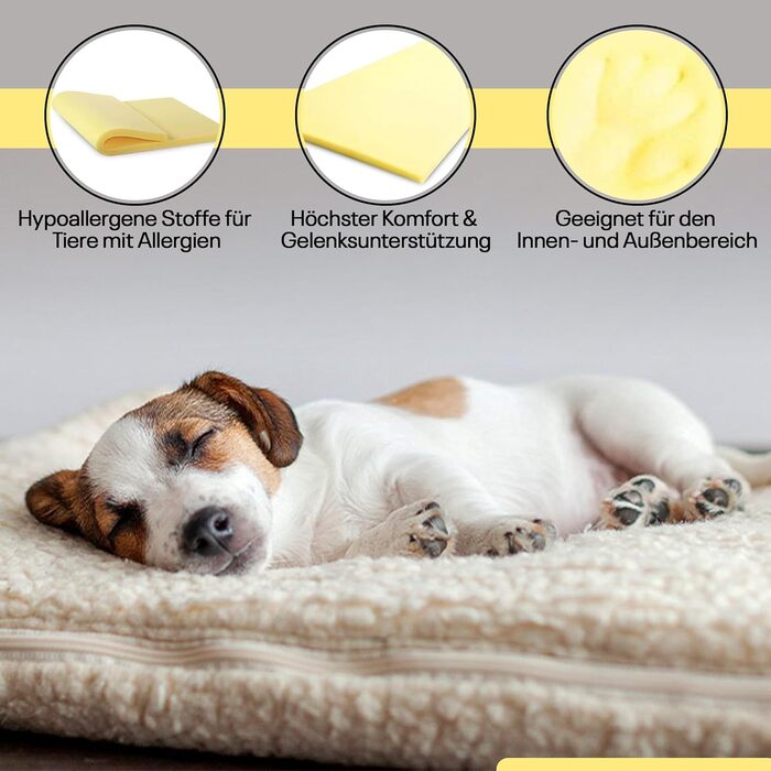 Ортопедичне ліжко для собак Best For Pets: миється, з віскоеластичної піни, з пам'яті ефекту, складне, 85x65x4 см