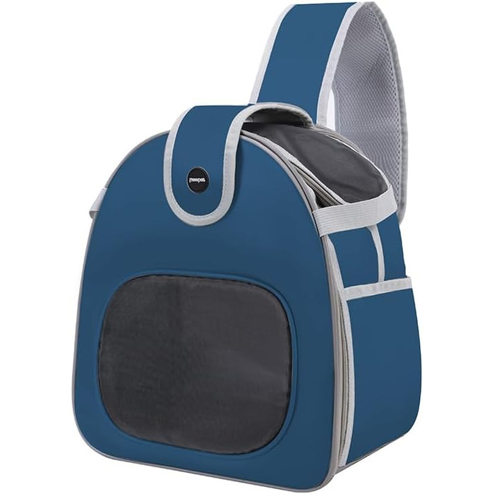 SOLAPOLLO переноска для тварин через плече, сумка-переноска для маленьких тварин до 9 кг, підходить для цуценят та кошенят, для прогулянок, подорожей та кемпінгу (темно-синій)