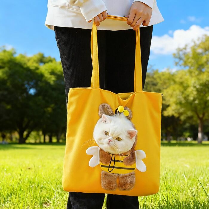 Сумка-переноска для собак Godpqiui у вигляді сумочки, мультяшна переноска для домашніх тварин - легка переноска для цуценят для прогулянок та подорожей | Для подорожей, походів, на відкритому повітрі, літака, кемпінгу, в приміщенні, взимку