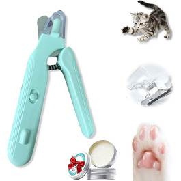 Триммер для собак та котів 2-в-1 з LED-підсвічуванням Krallenschneider, безшумний мотор, контейнер для збору