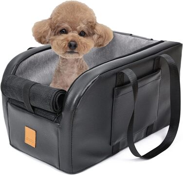 Підвищення для собак та котів на авто-підлокітнику, крісло для собак у середній консолі авто, чорне