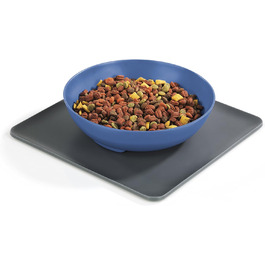 Yummynator килимок з мисками для тварин, антиковзаюча, BPA free, сірий/блакитний, 850 мл, 1 шт.