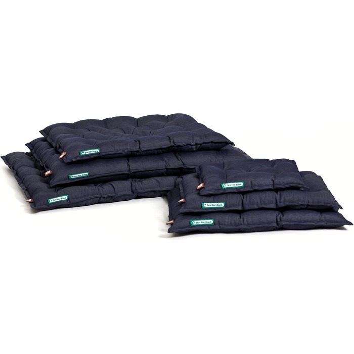 Ортопедичне собаче ліжко Doctor Bark Urban - для середніх собак, 90x70 см, Königsblau (XL)