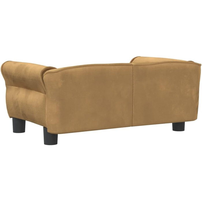 Festnight Софа для собак, лежанка для тварин, м'яка лежанка для собак, лежанка для собак з антиковзаючою поверхнею, лежанка для собак з велюру (70x45x30 см)