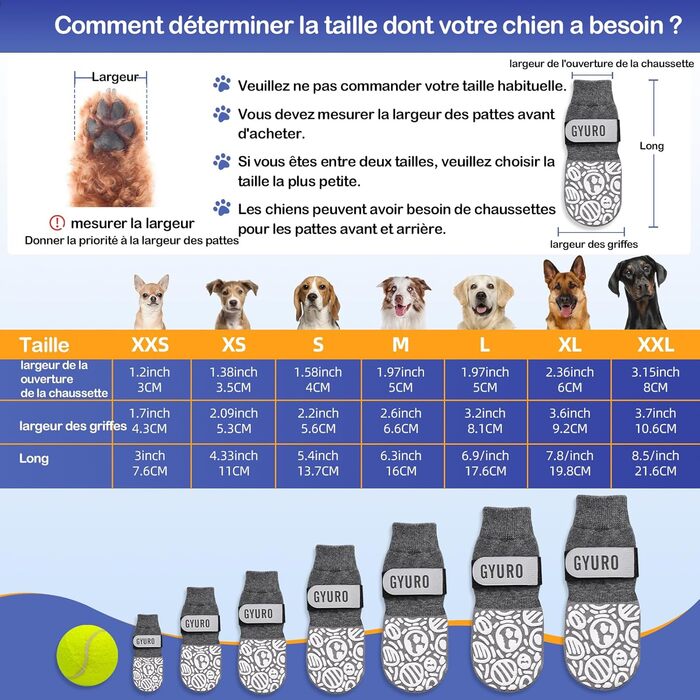 Антиковзаючі собачі шкарпетки для дому (XXL, сірий) - захист лап від слизькості та подряпин