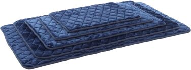 Прямокутна подушка для собак Flamingo Weimar, синя, 101x63x2 см, знімний чохол, антиковзке дно, для кліток