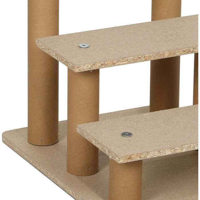 Сходинка для тварин PawHut - 3 сходинки, сіра, для собак та котів до 5 кг, 46 x 35 x 35 см